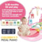 Baby Fitness Stand Music Play Gym Activity Toy Newborn Piano Crawling Blanket Pedal Game Pad 4