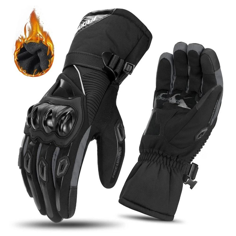 Motorcycle Gloves Windproof Waterproof Men Motorbike Riding Touchscreen Motocross Winter 11