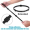 Releasable Cable Ties Black Nylon Loop And Hook Fastener Tape Cord Straps Wire Organizer 3