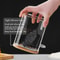 Airtight Glass Jars With Bamboo Lids And Spoons 18oz Transparent Food Storage Jars For Spices Beans 3