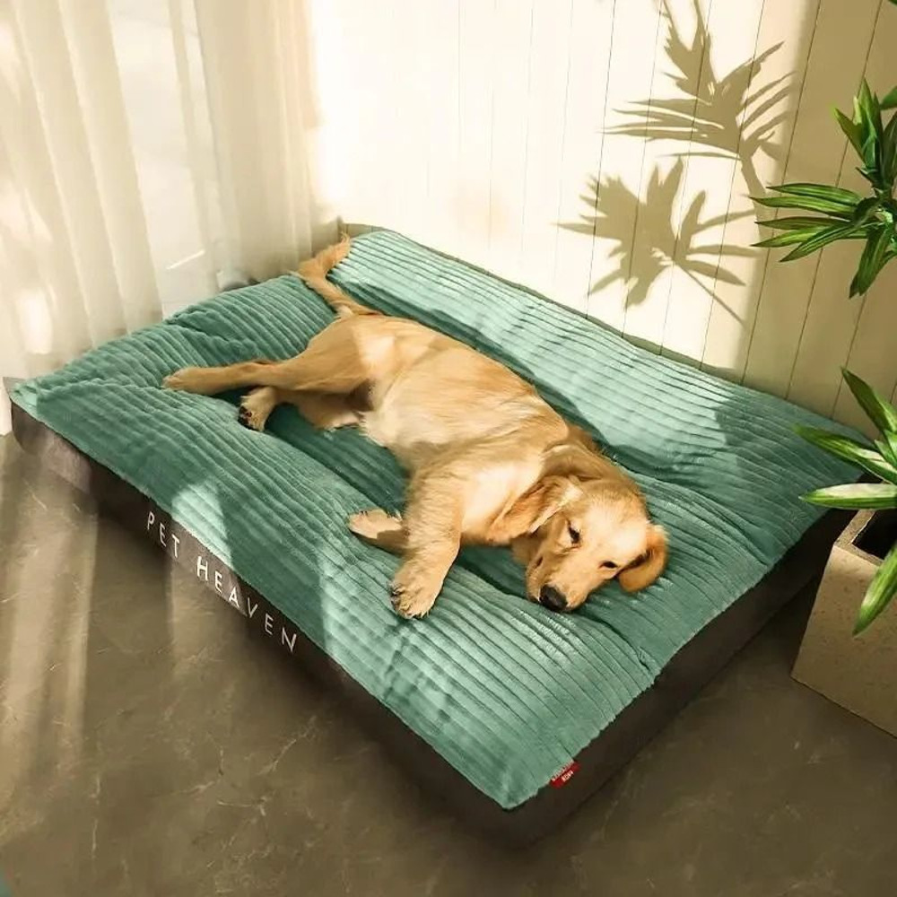 Winter Warm Pet Dog Bed Corduroy Dog Sleeping Mat Soft Pet Mat Detachable Washable Puppy Bed 7