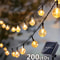 Solar String Lights Outdoor Crystal Fairy Light 8 Modes Waterproof Patio Garden Party Garland 0