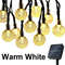 Solar String Lights Outdoor Crystal Fairy Light 8 Modes Waterproof Patio Garden Party Garland 7