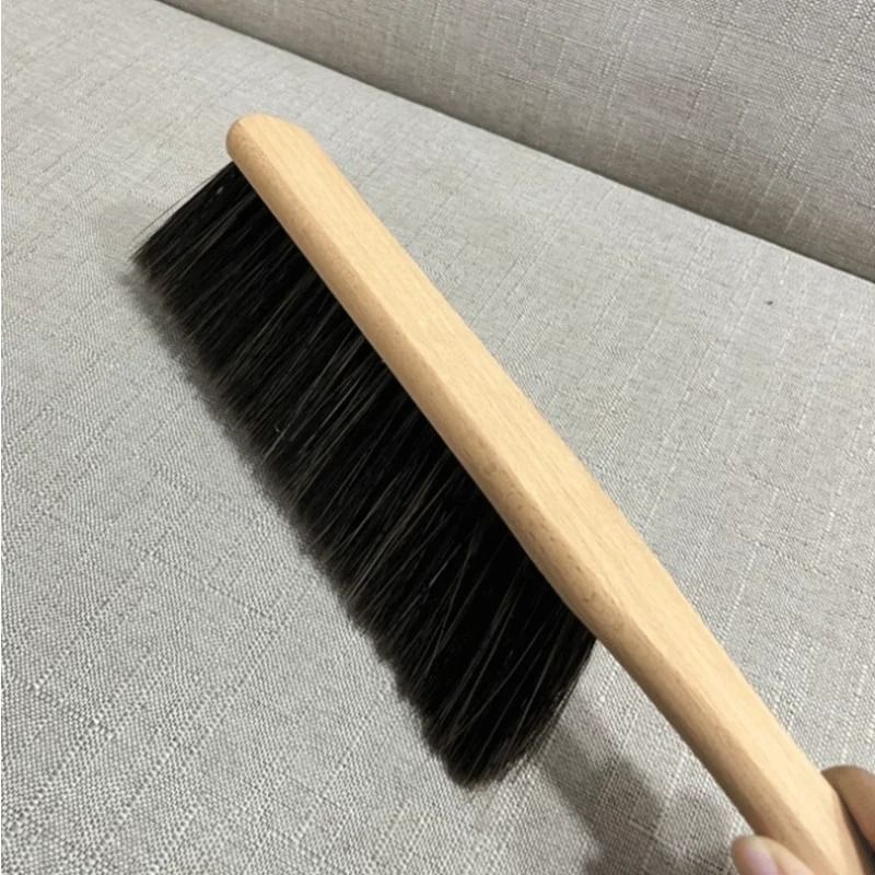 Natural Wood Bristles Brush Anti Static Cleaning Brush For Coffee Grinder And Bed Sweeping 2
