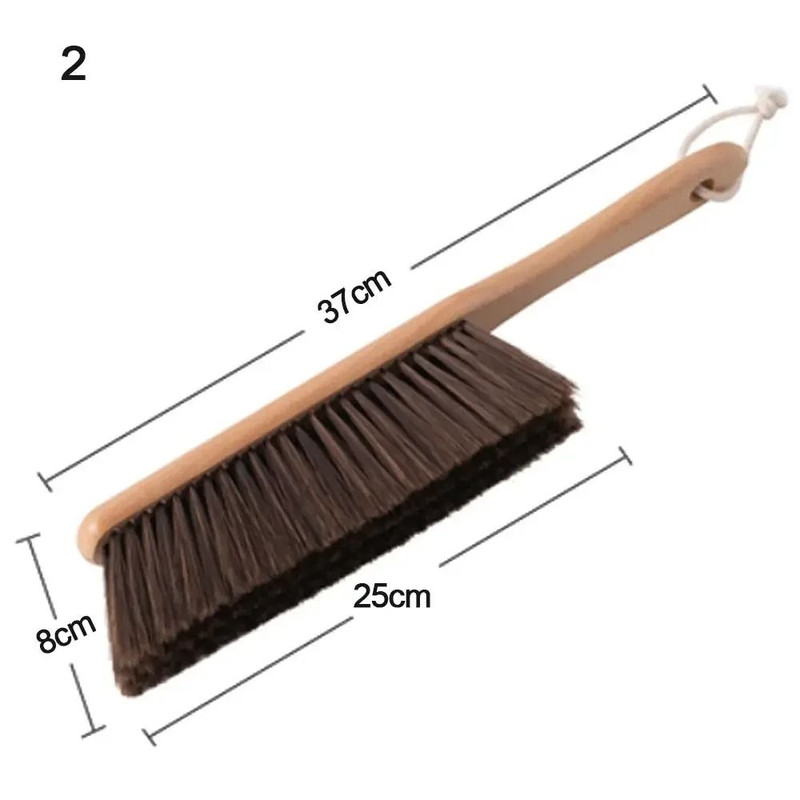 Natural Wood Bristles Brush Anti Static Cleaning Brush For Coffee Grinder And Bed Sweeping 6