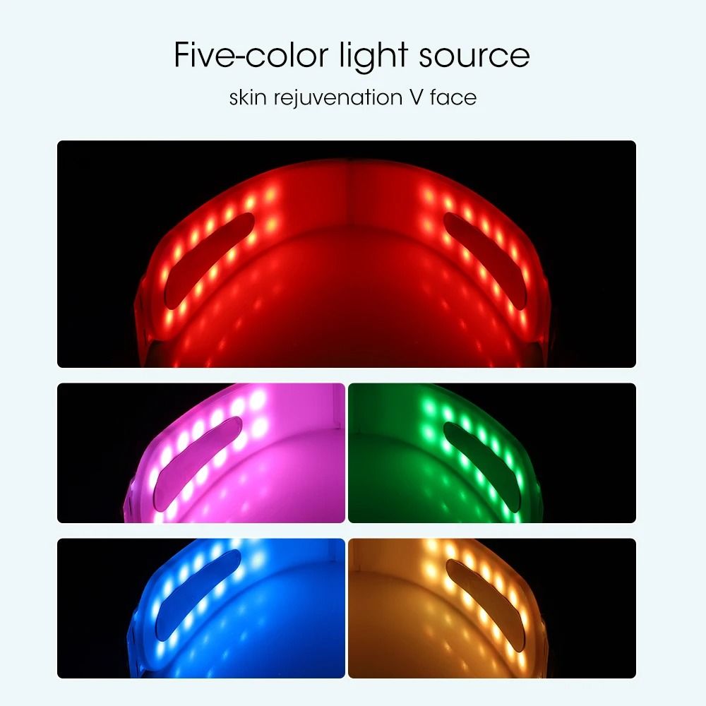 Face Lifting Device Red Light Skin Rejuvenation V Face Massager Double Chin Lift Up Remote Control 1