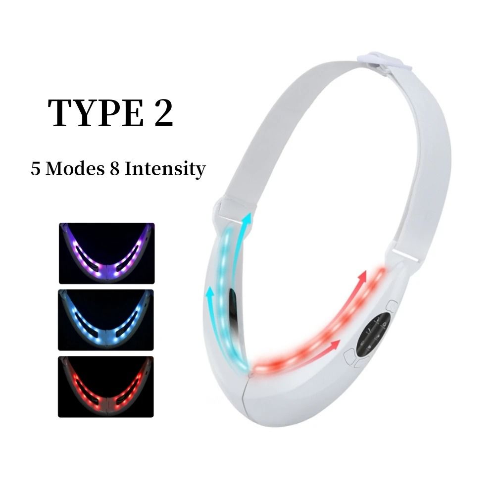 Face Lifting Device Red Light Skin Rejuvenation V Face Massager Double Chin Lift Up Remote Control 7