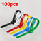 Reusable Nylon Cable Ties Mixed Color Set For Home And Office Organization 10