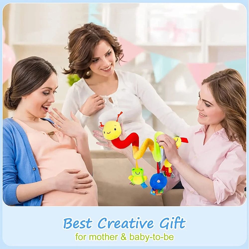Cute Activity Musical Spiral Crib Stroller Car Seat Hanging Toy For Babies 5