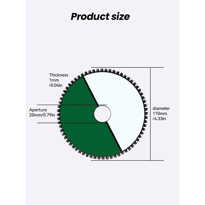110 Mm Circular Saw Blade Wood Metal Plastic Cutting Disc For Angle Grinder 6