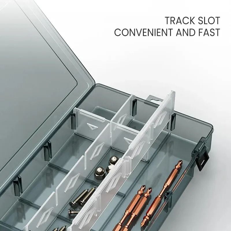AIRAJ Plastic Tool Parts Storage Box Screw Organizer 2