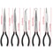 Needle Nose Pliers Set Long Reach 25 45 90 Degree Curved And Straight Pliers 3 Or 5 Piece 5