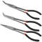 Needle Nose Pliers Set Long Reach 25 45 90 Degree Curved And Straight Pliers 3 Or 5 Piece 6