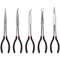 Needle Nose Pliers Set Long Reach 25 45 90 Degree Curved And Straight Pliers 3 Or 5 Piece 7