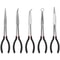 Needle Nose Pliers Set Long Reach 25 45 90 Degree Curved And Straight Pliers 3 Or 5 Piece 7
