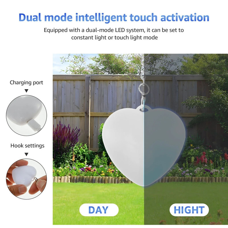 Purse Heart LED Light Handbag Lamp Sensor Activated Portable Bag Light For Women 4