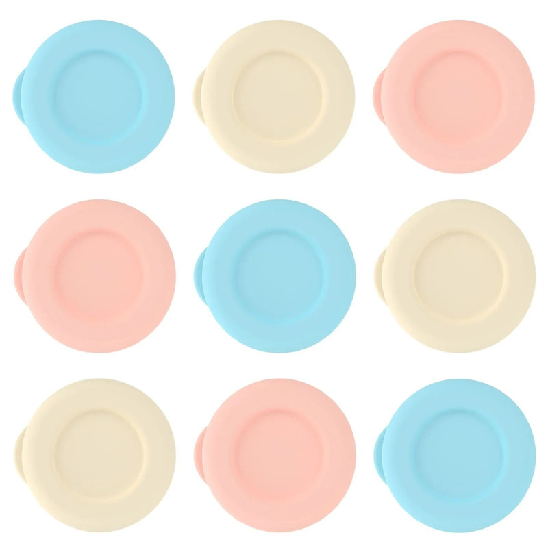 Glass Bottle Replacement Silicone Cap Set Leak Proof Milk Bottle Lids 9 Piece 6
