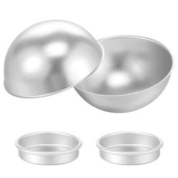 half ball cake pan mold aluminum alloy hemisphere baking pan set 2 piece