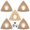 5 Piece Carbide Oscillating Sanding Pad Set For Rough Sanding And Cutting 0