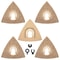 5 Piece Carbide Oscillating Sanding Pad Set For Rough Sanding And Cutting 0