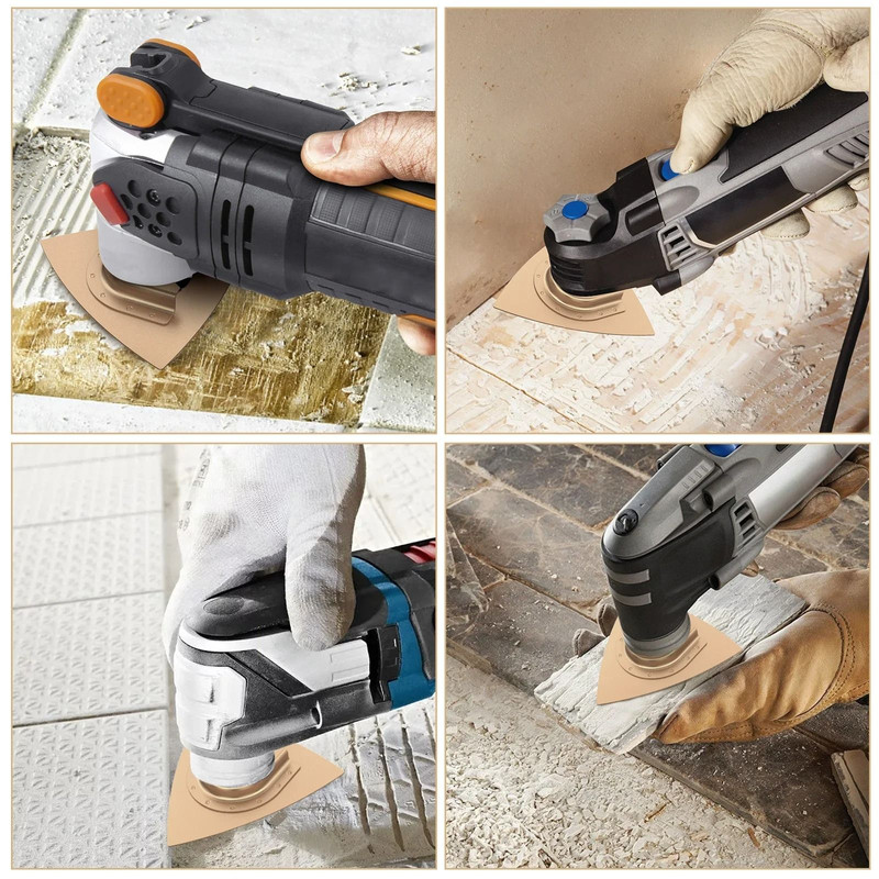 5 Piece Carbide Oscillating Sanding Pad Set For Rough Sanding And Cutting 5