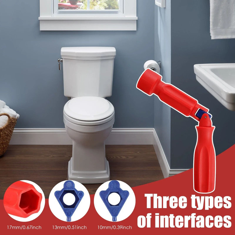Toilet Seat Fitting Wrench Portable Tool 10 13 17 Mm 3