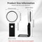 Magnifying Glass With Light And Stand 10X 25X Foldable LED Magnifier 5