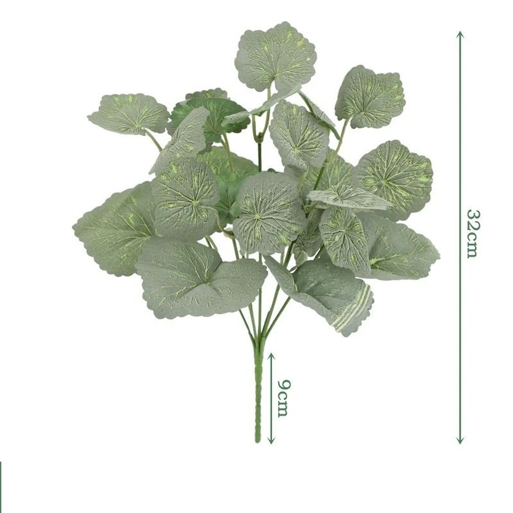 Artificial Plants Leaves Silk Tortoiseshell Leaf Dieffenbough Fake Green Plant Living Room Decor 24