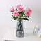 Artificial Real Touch Latex Rose Flowers White Pink Fake Latex Roses For Home Decor 0