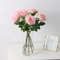 Artificial Real Touch Latex Rose Flowers White Pink Fake Latex Roses For Home Decor 2