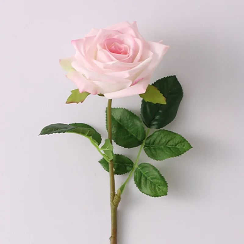 Artificial Real Touch Latex Rose Flowers White Pink Fake Latex Roses For Home Decor 5