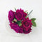 Velvet Artificial Flower Rose Bouquet Red 7 Heads Fake Rose Decorative Floral Home Decor 12