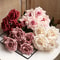 Artificial High End Silk Multi Layer Rose Bouquet Fake Pink Red Flower Decor 0