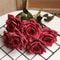 Artificial High End Silk Multi Layer Rose Bouquet Fake Pink Red Flower Decor 14