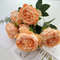 Artificial Burnt Edge Peony Bouquet Silk Fake Flower Home Decor 9