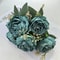 Artificial Burnt Edge Peony Bouquet Silk Fake Flower Home Decor 8