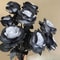 12 Piece Black Red White Artificial Silk Rose Branch Set Long Stem Decorative Flowers 4