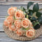 Autumn Color Artificial Silk Rose Bouquet Wedding Photography Home Decoration 14
