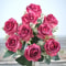 Autumn Color Artificial Silk Rose Bouquet Wedding Photography Home Decoration 1