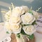 12 Piece Artificial Blue Silk Rose Bouquet Home Garden Wedding Decoration 8