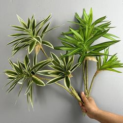 artificial brazil wood rich bamboo plastic green tropical plant home garden decoration