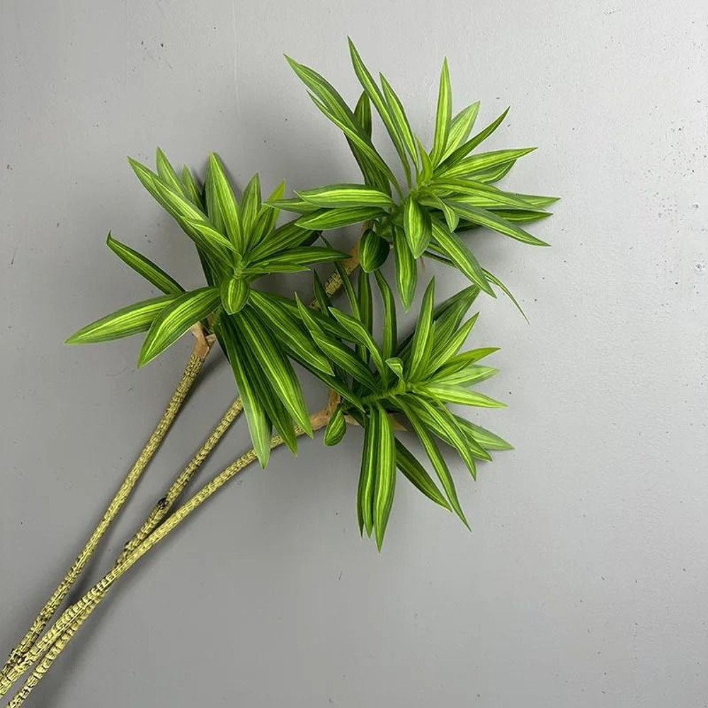 Artificial Brazil Wood Rich Bamboo Plastic Green Tropical Plant Home Garden Decoration 3