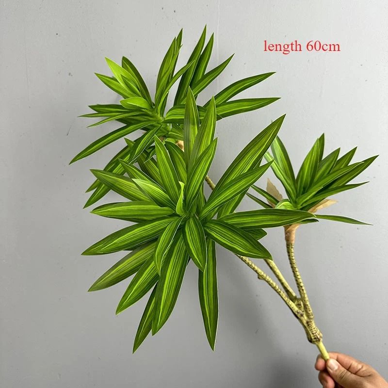 Artificial Brazil Wood Rich Bamboo Plastic Green Tropical Plant Home Garden Decoration 9