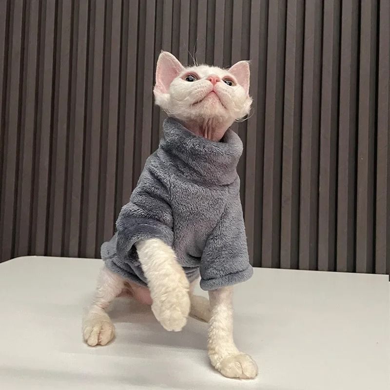 Fashionable Cat And Dog Winter Sweater Pet Hoodie Warm Knit Outfit 10