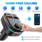 Bluetooth 50 Car FM Transmitter PD Type C Dual USB 18W Handsfree Charger 2