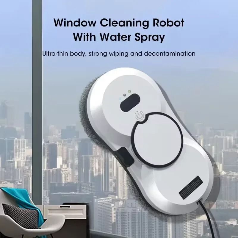High Suction Smart Electric Window Cleaning Robot Double Sided Glass Cleaner 0