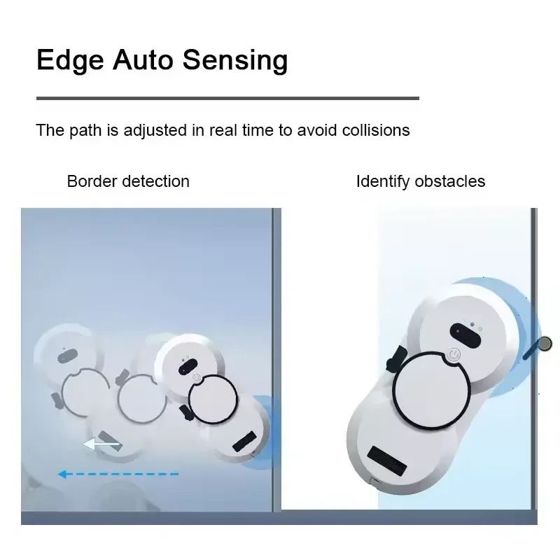 High Suction Smart Electric Window Cleaning Robot Double Sided Glass Cleaner 4