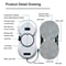 High Suction Smart Electric Window Cleaning Robot Double Sided Glass Cleaner 5