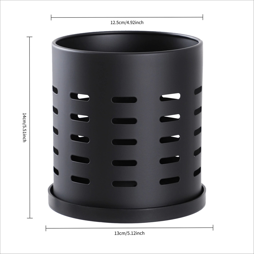 Stainless Steel Silverware Holder Large Capacity Cutlery Organizer With Drain Holes 5