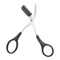 Stainless Steel Eyebrow Trimmer Scissors With Comb Hair Removal Makeup Tool 1
